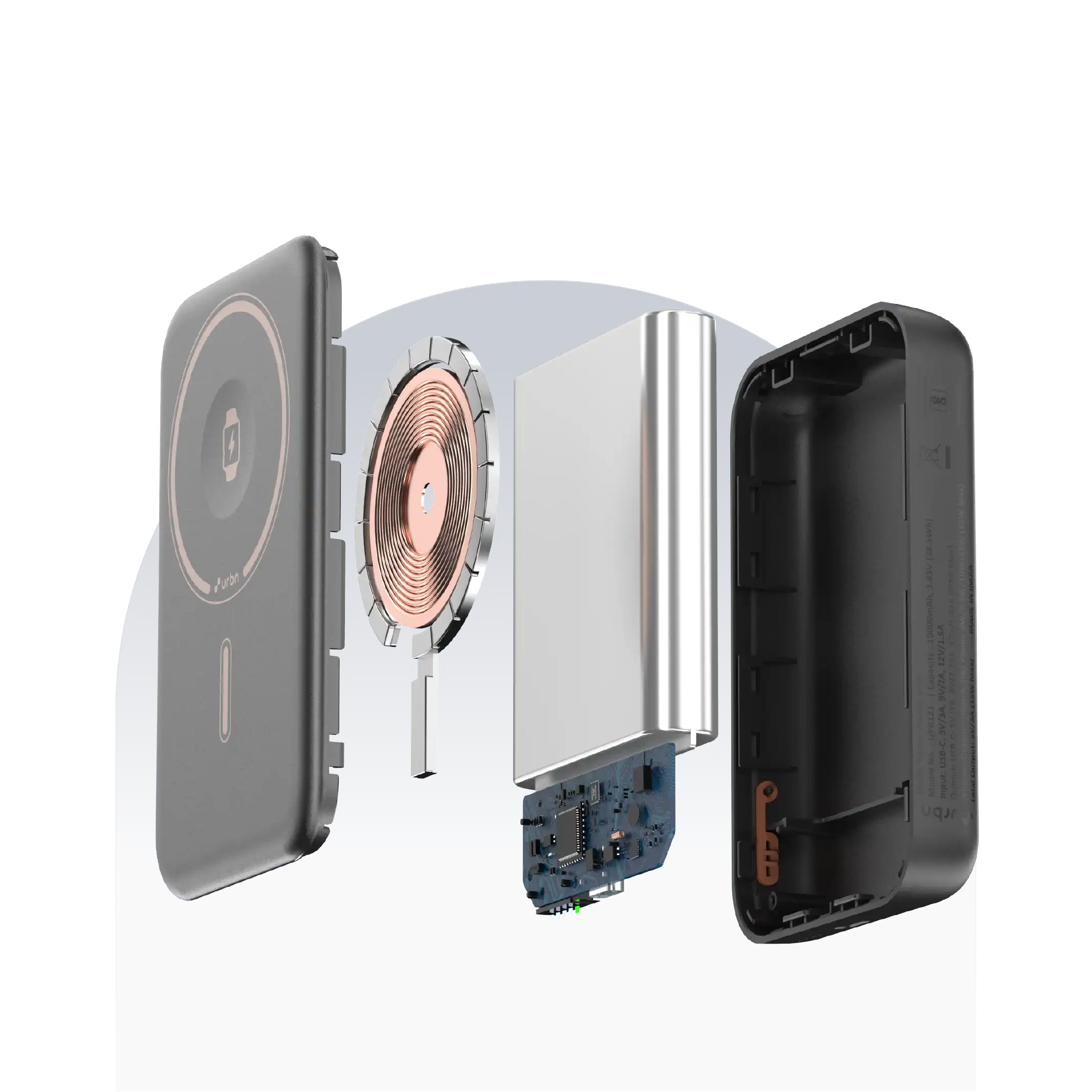 10000mAh Curve MagTag Power Bank